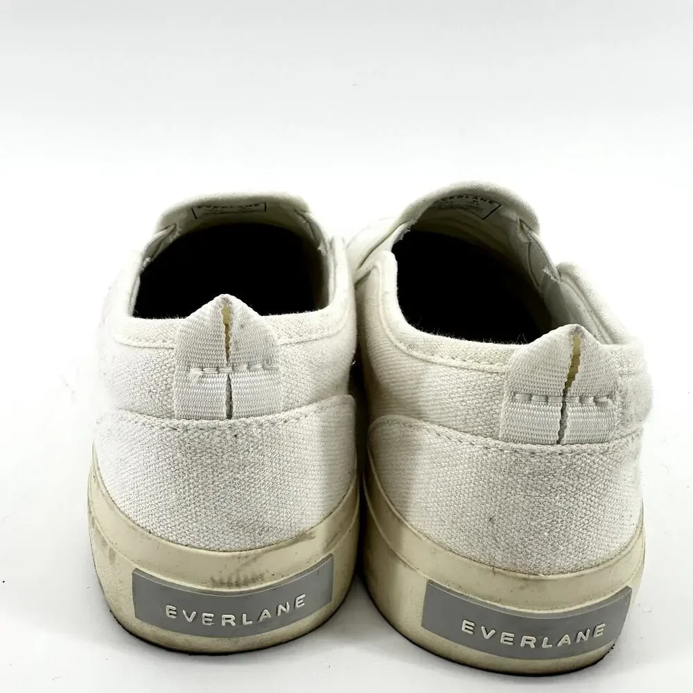 Everlane The Forever Slip On Sneakers Casual Round Toe Errands White M5 W6.5